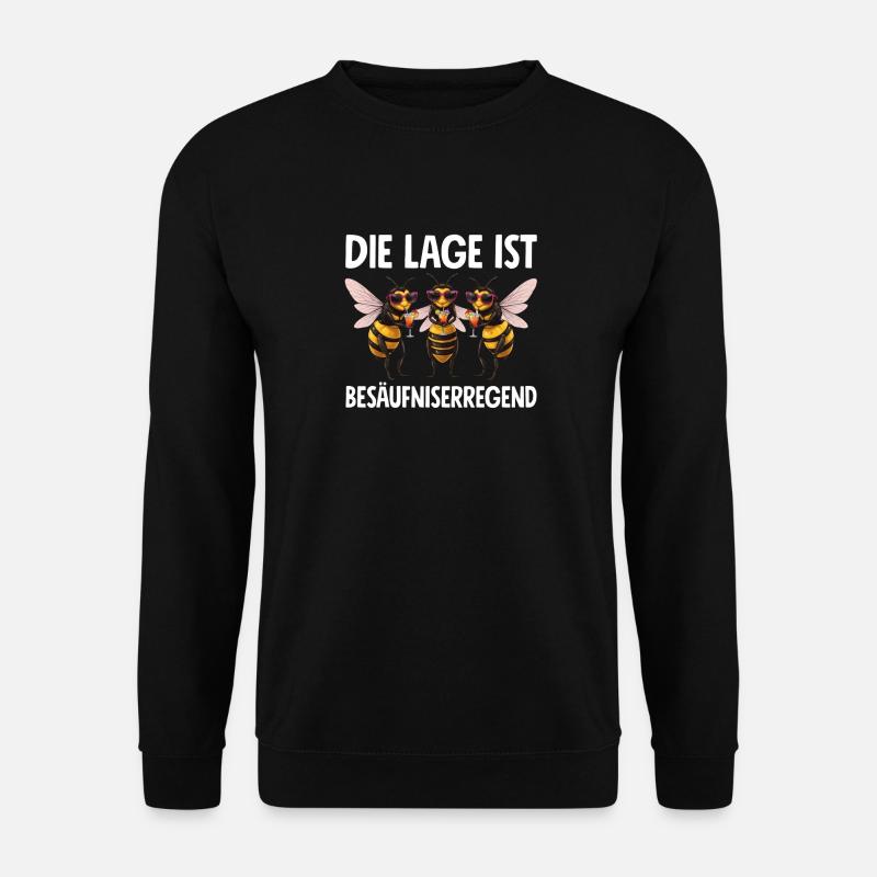 The situation is drunkenness - Unisex Sweatshirt - black