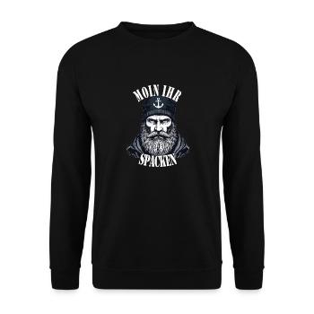 Frison orientale Mer du Nord Seaman Moin Ur Spacken - Sweat-shirt Unisexe - noir - Devant - Alina (178cm) & Michal (187cm)