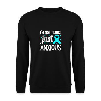Anxiety disorder Anxiety disorder - Unisex Sweatshirt - black - Front - Alina (178cm) & Michal (187cm)