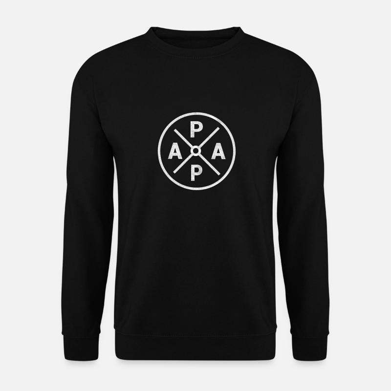 Pappa undertecknar design av dottersonen för fars dag - Unisextröja - svart