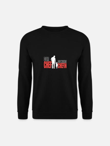 Der Chef Die Wahre Chefin Vater Tochter - Unisex Pullover - Schwarz