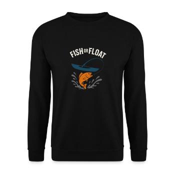 Kayak Fishing Life Angler Pride Fish On Outdoor - Unisex Sweatshirt - black - Front - Alina (178cm) & Michal (187cm)