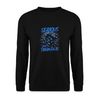 Serious About Tarantulas Pet Spider Owner - Unisex Sweatshirt - black - Front - Alina (178cm) & Michal (187cm)