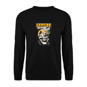 Leisure Summer Skull - Unisex Pullover - Schwarz - Vorne - Alina (178cm) & Michal (187cm)