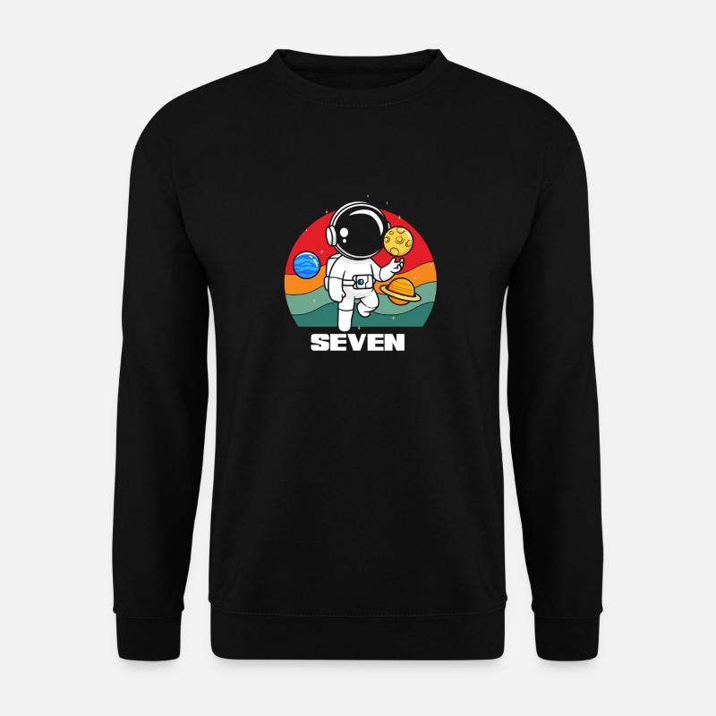 Astronaute Space Adventure Seven - Sweat-shirt Unisexe - noir