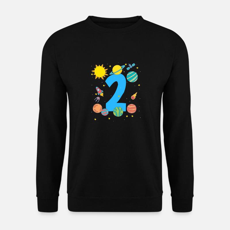 Aventure spatiale numéro deux planètes - Sweat-shirt Unisexe - noir