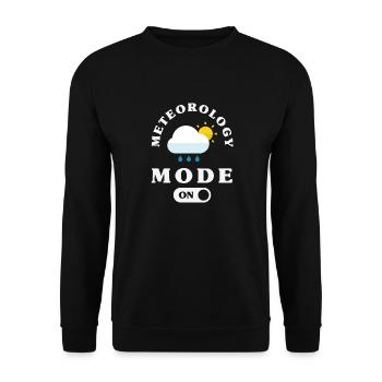 Météorologie amusante Passionnés de météo - Sweat-shirt Unisexe - noir - Devant - Alina (178cm) & Michal (187cm)