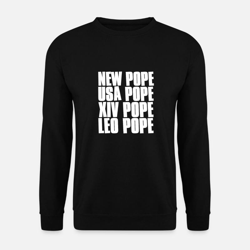 papst text pun leo usa - Unisex Pullover - Schwarz