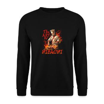 Hibachi The Art Of The Hibachi - Unisex Pullover - Schwarz - Vorne - Alina (178cm) & Michal (187cm)