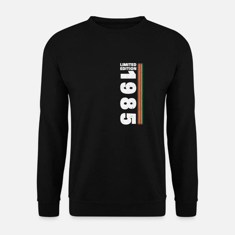 40 Jahre 1985 Vintage Retro Geburtstagsgeschenk - Unisex Pullover - Schwarz