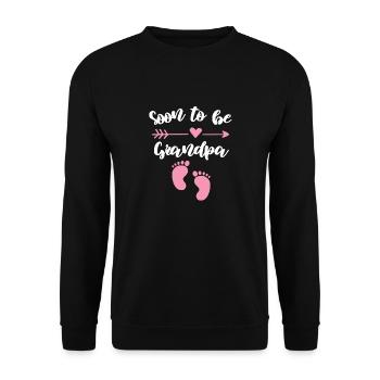Bald Oma Spruch Großmutter Design - Unisex Pullover - Schwarz - Vorne - Alina (178cm) & Michal (187cm)