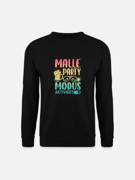 Malle Party Mode Enabled - Unisex Sweatshirt - black