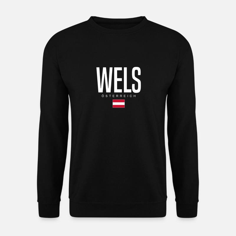 Wels, Austria - Unisex Sweatshirt - black