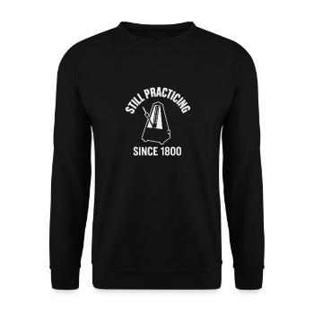 Classical Pianist Piano Life Music Recital - Unisex Sweatshirt - black - Front - Alina (178cm) & Michal (187cm)
