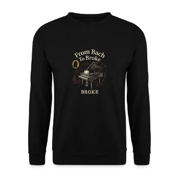 Classical Pianist Piano Life Music Recital - Unisex Sweatshirt - black - Front - Alina (178cm) & Michal (187cm)