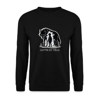 STRONG BOYS - Unisex Sweatshirt - black - Front - Alina (178cm) & Michal (187cm)
