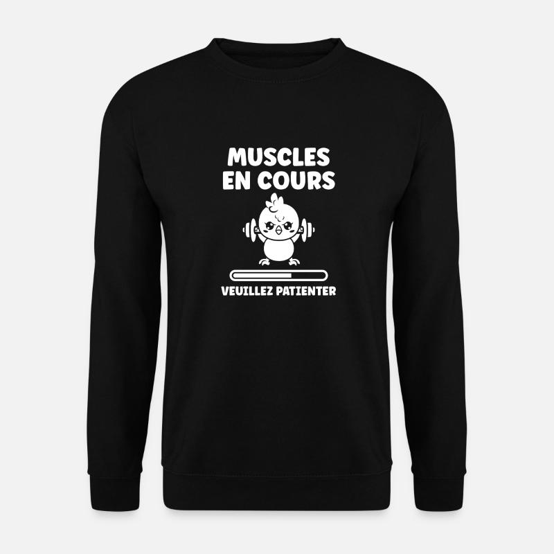 Humour musculation - Sweat-shirt Unisexe - noir