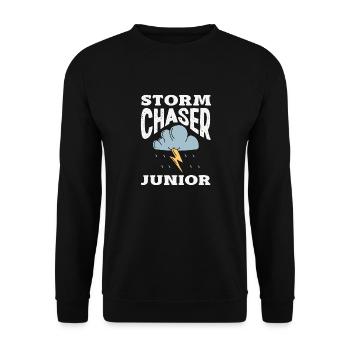 Météorologie amusante Passionnés de météo - Sweat-shirt Unisexe - noir - Devant - Alina (178cm) & Michal (187cm)