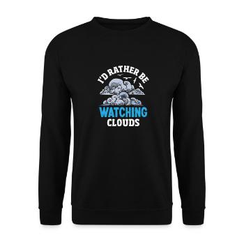 Météorologie amusante Passionnés de météo - Sweat-shirt Unisexe - noir - Devant - Alina (178cm) & Michal (187cm)