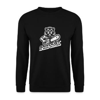Sciure de bois Bûcheron Forester - Sweat-shirt Unisexe - noir - Devant - Alina (178cm) & Michal (187cm)