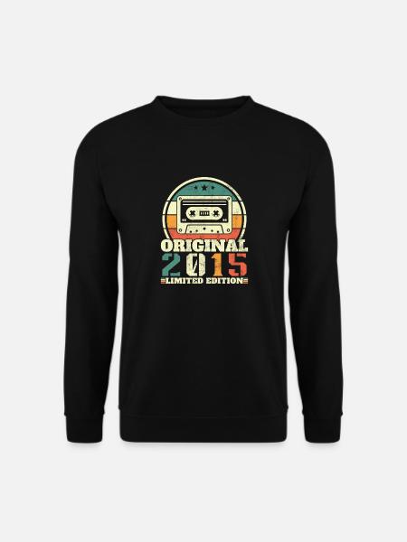 2015 Vintage Retro Cadeau D’anniversaire - Sweat-shirt Unisexe - noir