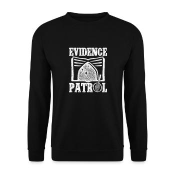 Analyste médico-légal, Patrouille des preuves, Escouade, Laboratoire criminel - Sweat-shirt Unisexe - noir - Devant - Alina (178cm) & Michal (187cm)