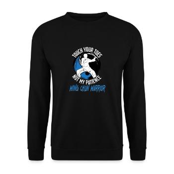 Wing Chun Warrior - Unisex Sweatshirt - black - Front - Alina (178cm) & Michal (187cm)