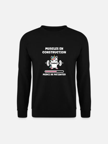 Humour musculation - Sweat-shirt Unisexe - noir