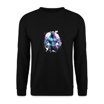Muscles du grizzli - Sweat-shirt Unisexe - noir - Devant - Alina (178cm) & Michal (187cm)