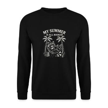 Mon été est complet - Book Lovers - Sweat-shirt Unisexe - noir - Devant - Alina (178cm) & Michal (187cm)