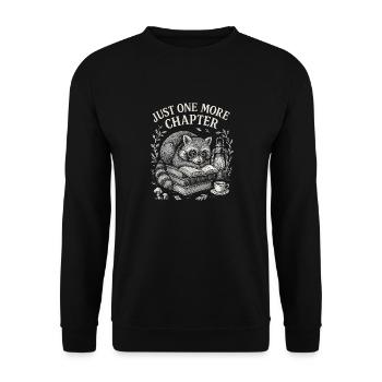 Bookworm : Plus qu’un chapitre - Sweat-shirt Unisexe - noir - Devant - Alina (178cm) & Michal (187cm)