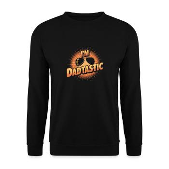 Je suis Dadtastic Lunettes de soleil Cool Design - Sweat-shirt Unisexe - noir - Devant - Alina (178cm) & Michal (187cm)