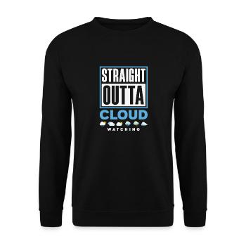 Météorologie amusante Passionnés de météo - Sweat-shirt Unisexe - noir - Devant - Alina (178cm) & Michal (187cm)