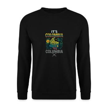 It's colombia not columbia - Unisex Sweatshirt - black - Front - Alina (178cm) & Michal (187cm)