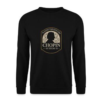 Classical Pianist Piano Life Music Recital - Unisex Sweatshirt - black - Front - Alina (178cm) & Michal (187cm)