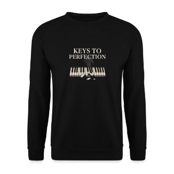 Classical Pianist Piano Life Music Recital - Unisex Sweatshirt - black - Front - Alina (178cm) & Michal (187cm)