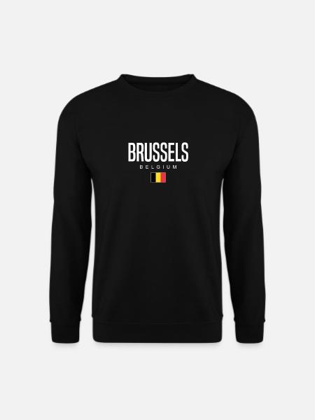 Brussels Belgium - Unisex Sweatshirt - black