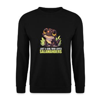 Salamanders Salamander - Unisex Sweatshirt - black - Front - Alina (178cm) & Michal (187cm)