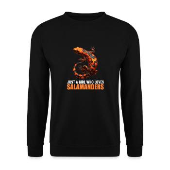 Salamanders Salamander - Unisex Sweatshirt - black - Front - Alina (178cm) & Michal (187cm)