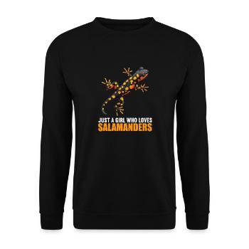 Salamanders Salamander - Unisex Sweatshirt - black - Front - Alina (178cm) & Michal (187cm)