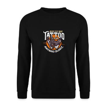 Tattoo Artist Behind Every Great Tattoo Studio - Unisex Sweatshirt - black - Front - Alina (178cm) & Michal (187cm)