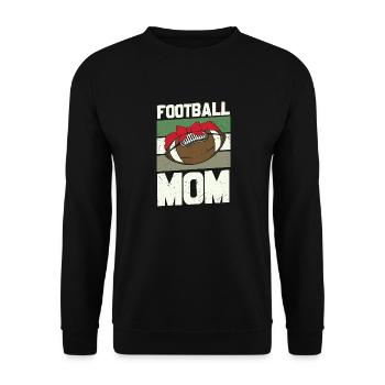 Football Mom Vintage Sports Design - Sweat-shirt Unisexe - noir - Devant - Alina (178cm) & Michal (187cm)