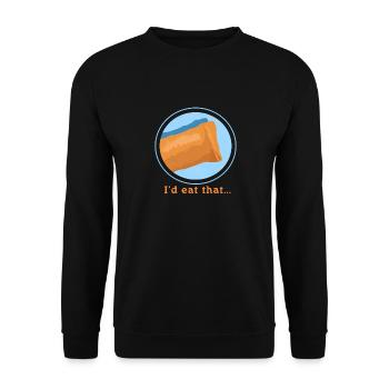Lumpia Spring Roll Loempia Gifts - Unisex Sweatshirt - black - Front - Alina (178cm) & Michal (187cm)