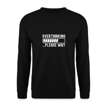 Trouble anxieux Trouble anxieux - Sweat-shirt Unisexe - noir - Devant - Alina (178cm) & Michal (187cm)