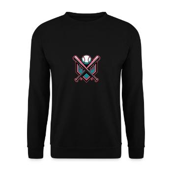 Baseball Batte de baseball - Sweat-shirt Unisexe - noir - Devant - Alina (178cm) & Michal (187cm)