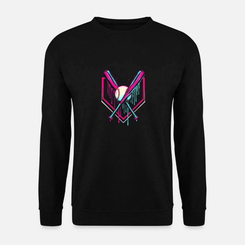 Baseball Baseball Bat - Unisex Sweatshirt - black