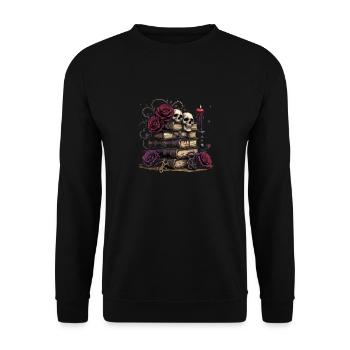 Dark Romance Booktok - Unisex Sweatshirt - black - Front - Alina (178cm) & Michal (187cm)
