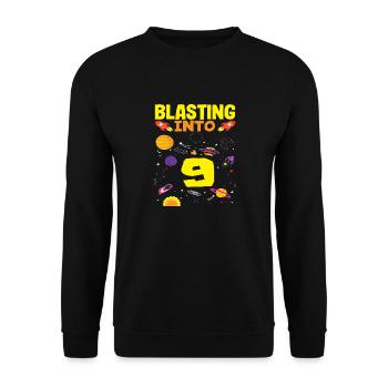 Lancement de la fusée dans la neuvième année - Sweat-shirt Unisexe - noir - Devant - Alina (178cm) & Michal (187cm)
