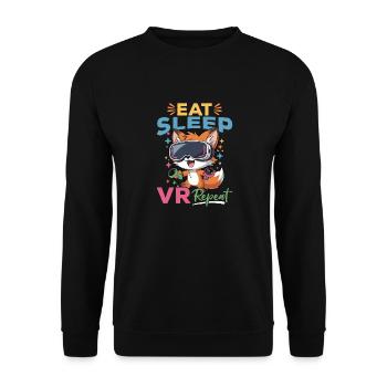 Gaming Fox VR Gamer - Sweat-shirt Unisexe - noir - Devant - Alina (178cm) & Michal (187cm)