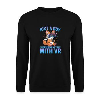 Gaming Fox VR Gamer - Sweat-shirt Unisexe - noir - Devant - Alina (178cm) & Michal (187cm)